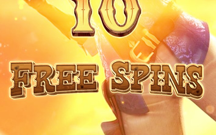 Free Spins sur le fond d'intérieur de saloon